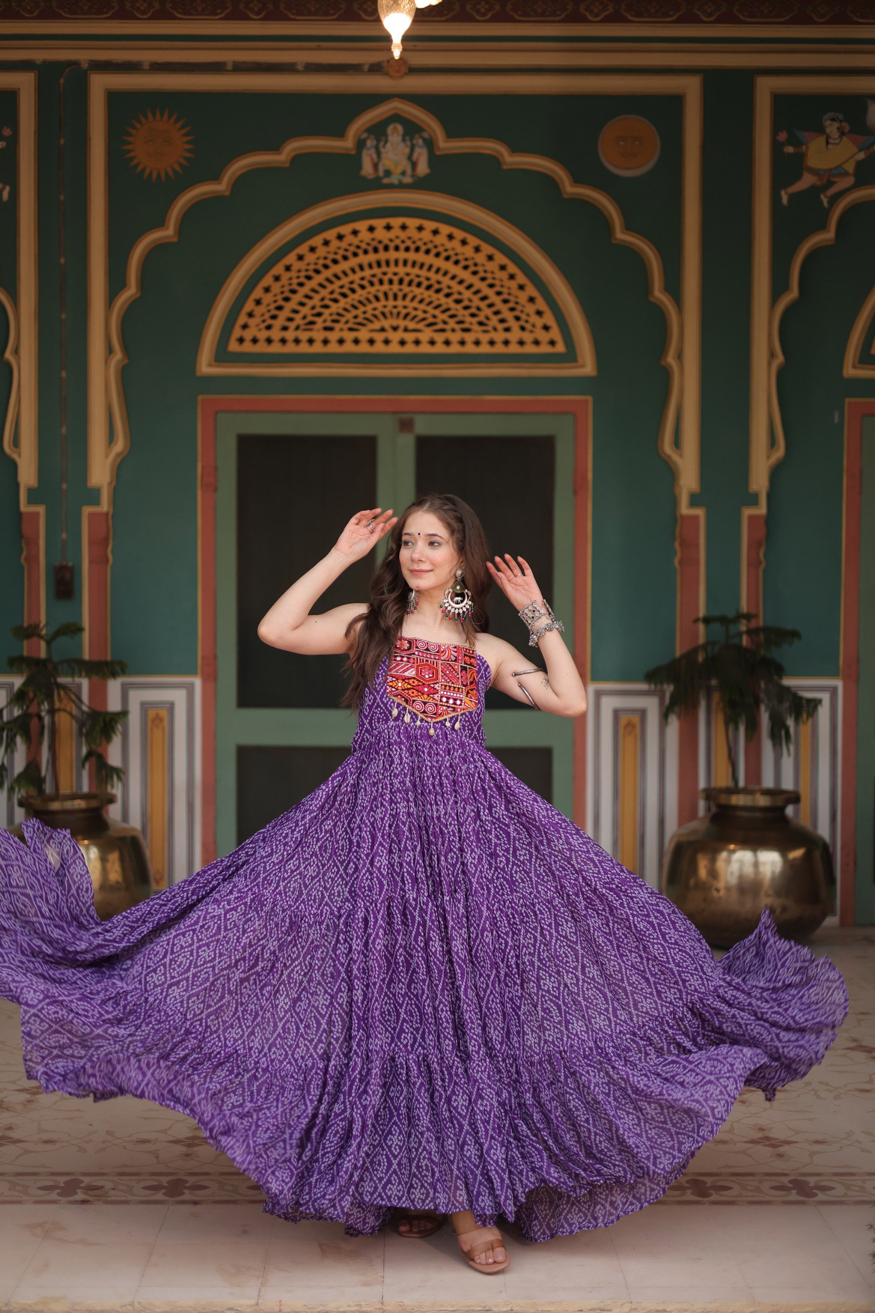Faux Mirror Lehenga Set — view 1