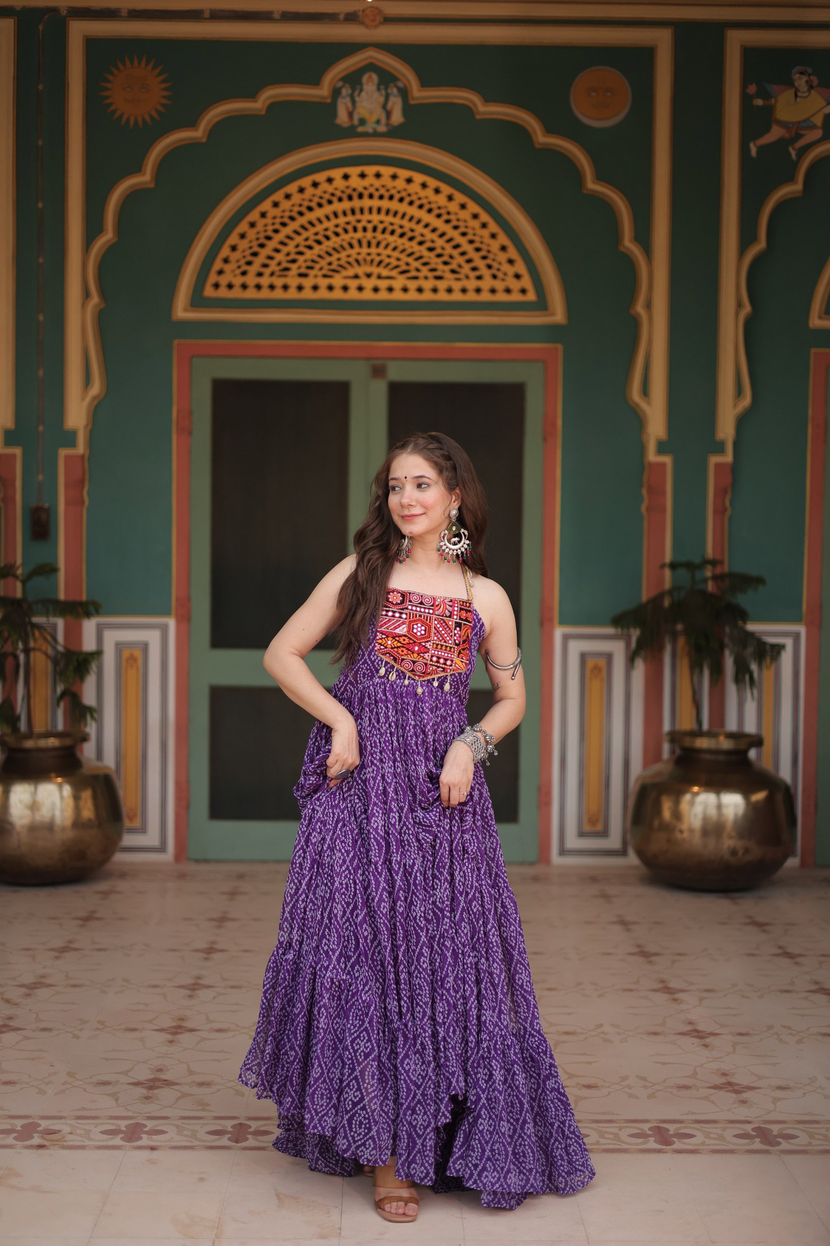 Faux Mirror Lehenga Set — view 4