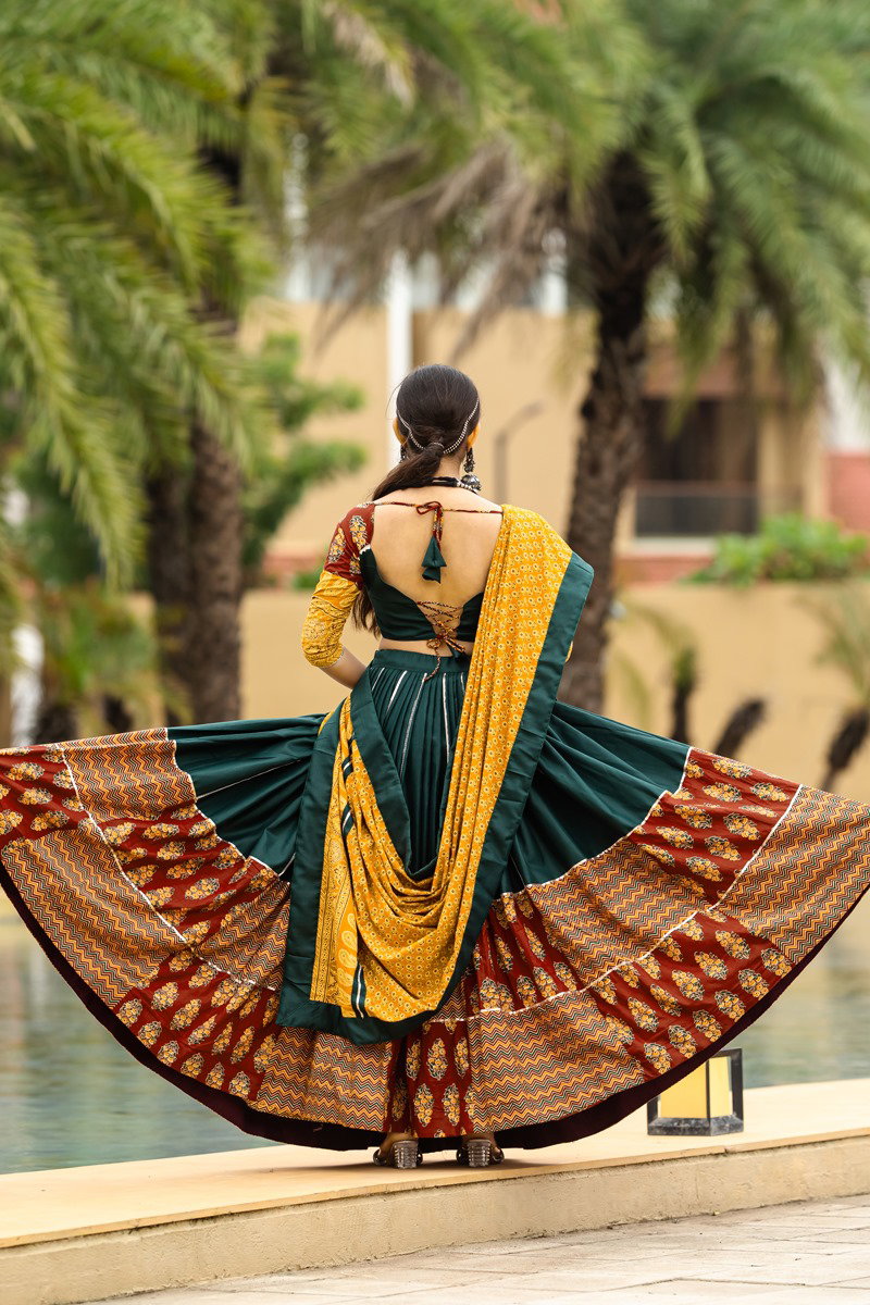 Plain Printed Lehenga Set — view 6