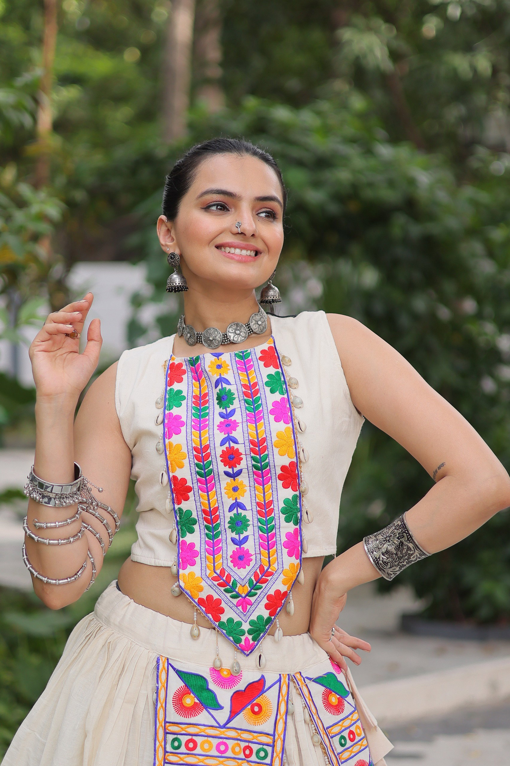 Kora Mirror Lehenga Set — view 4