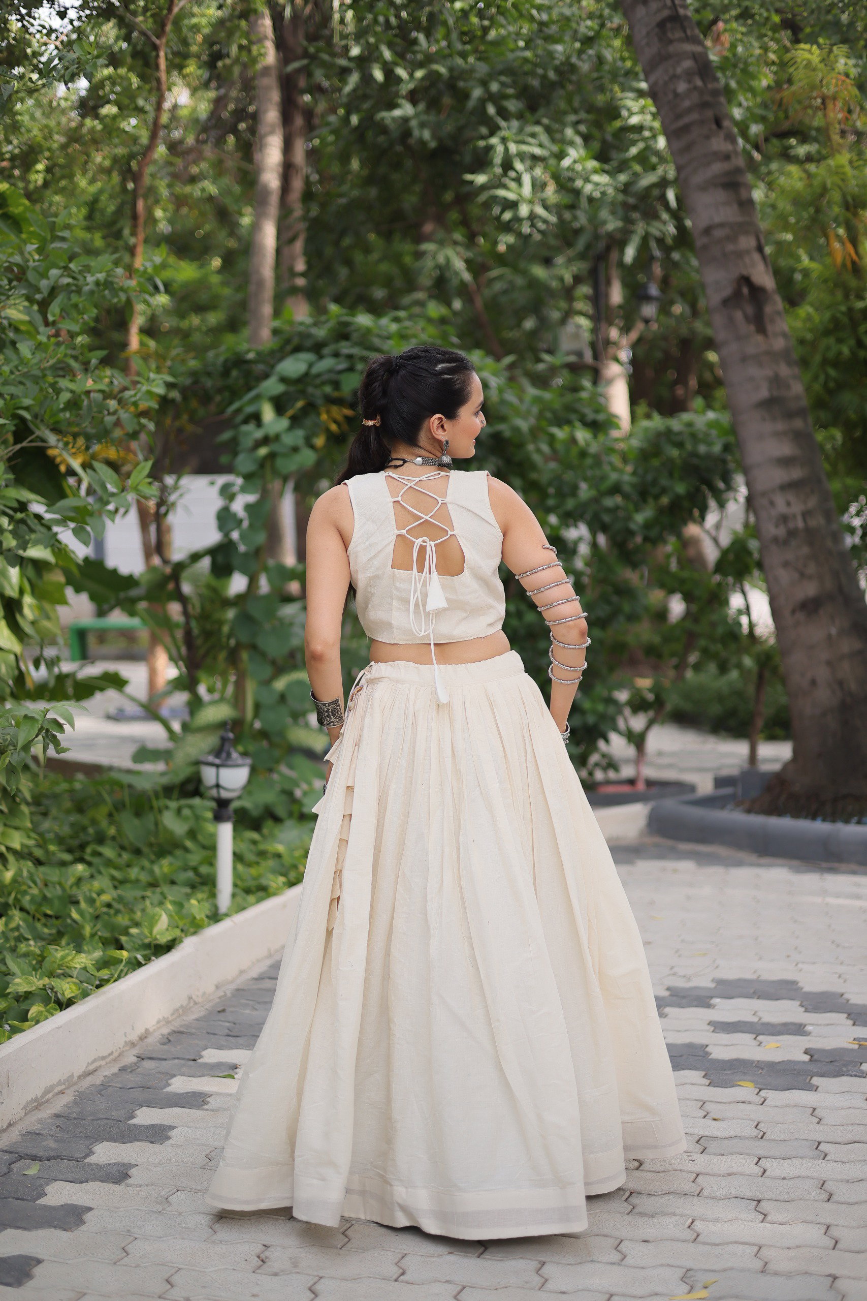 Kora Mirror Lehenga Set — view 5