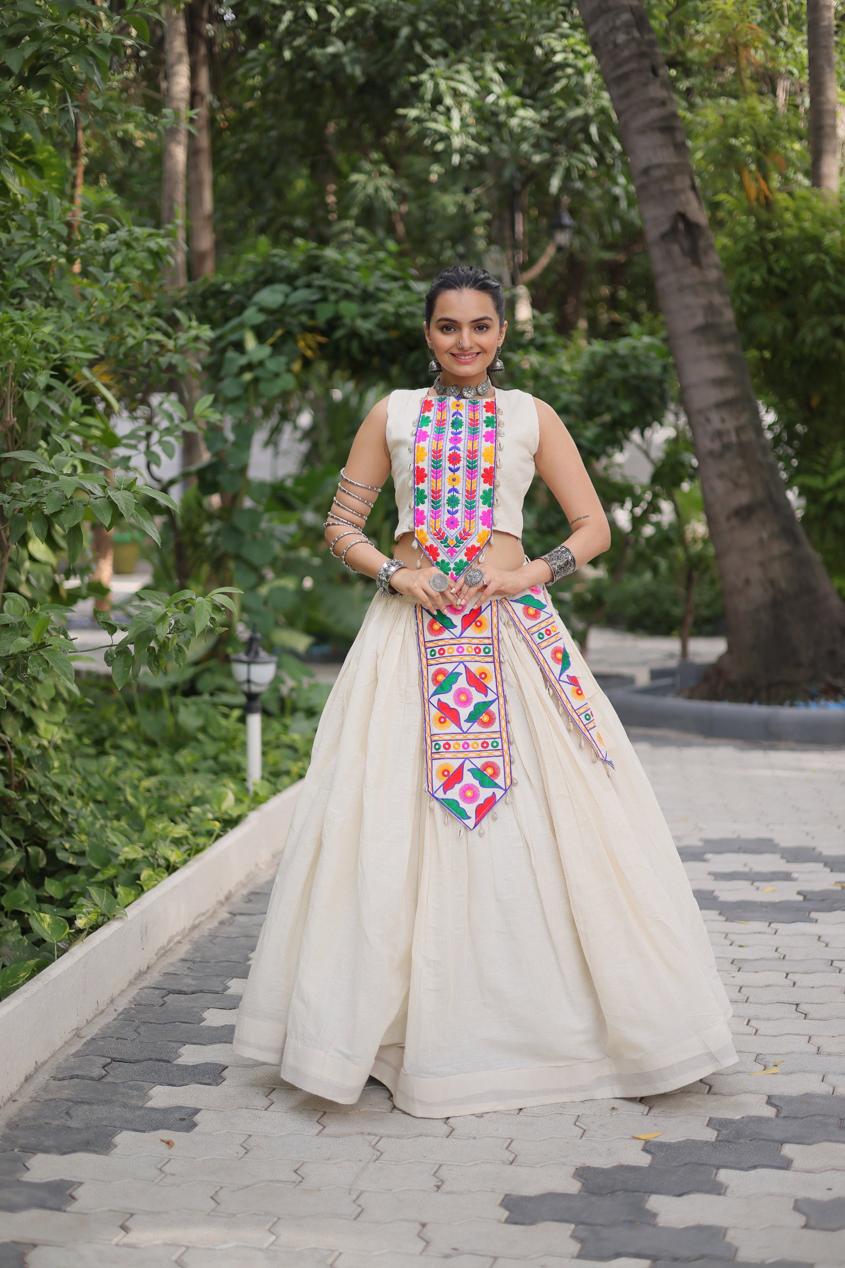Kora Mirror Lehenga Set — view 6