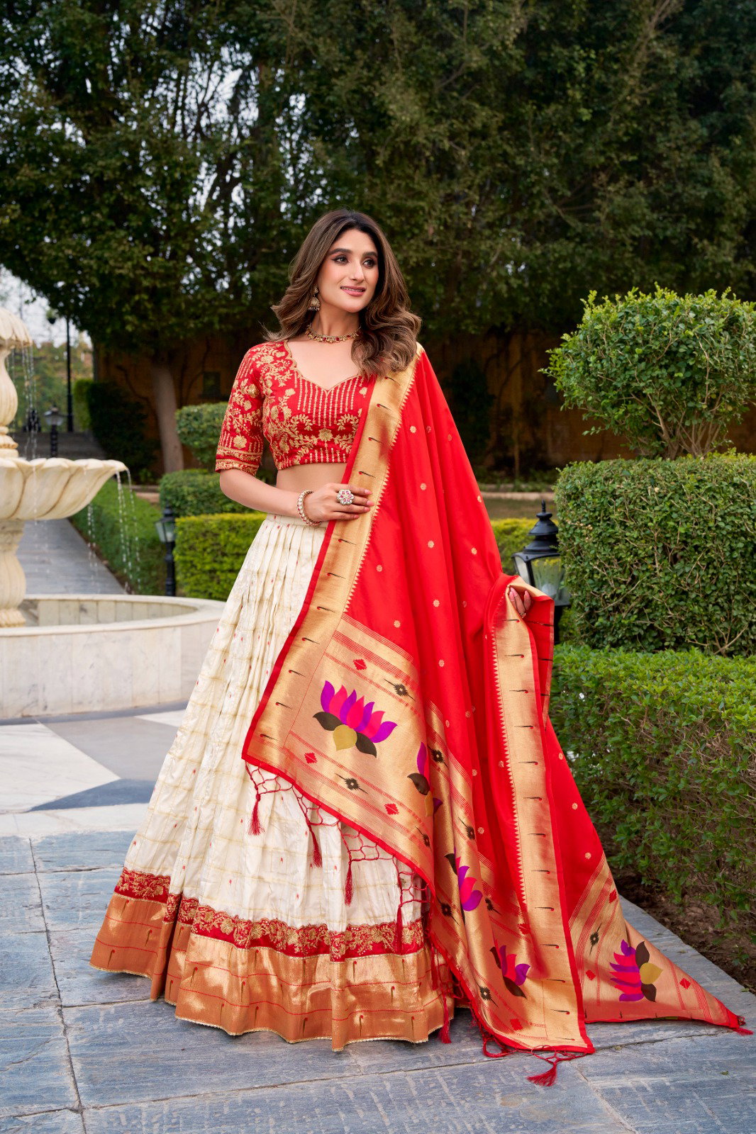 Paithani Zari Lehenga Set — view 1
