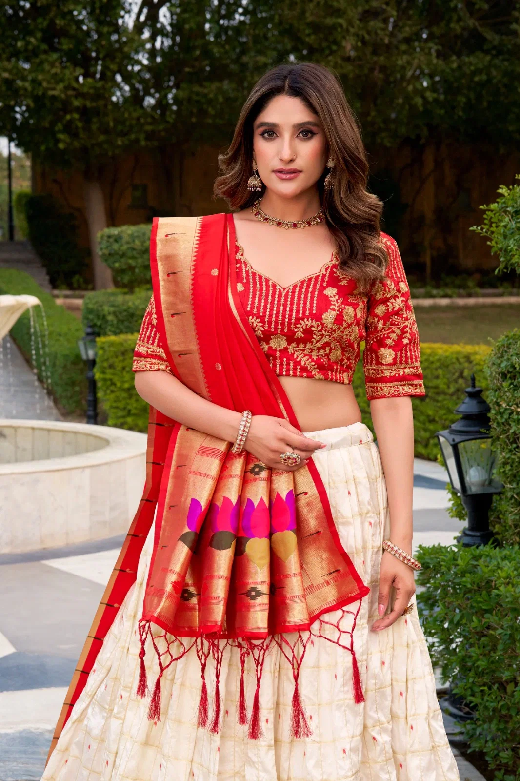 Paithani Zari Lehenga Set — view 3