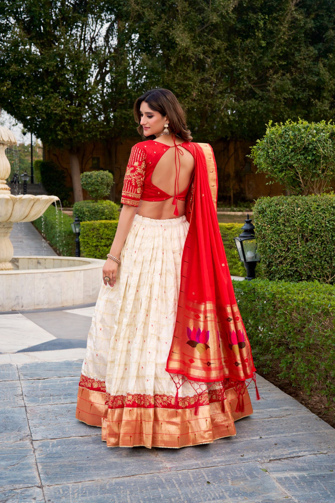 Paithani Zari Lehenga Set — view 4