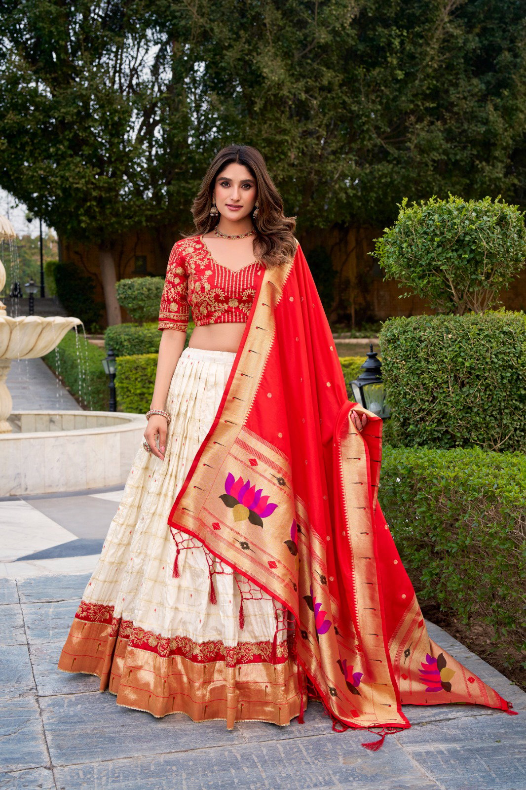 Paithani Zari Lehenga Set — view 5
