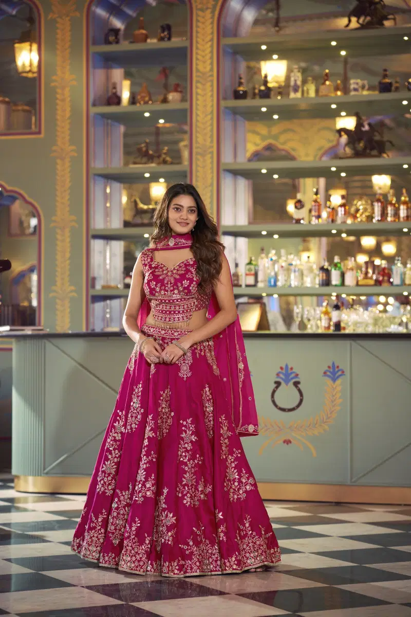 Nysa Thread Wedding Lehenga Set — view 1