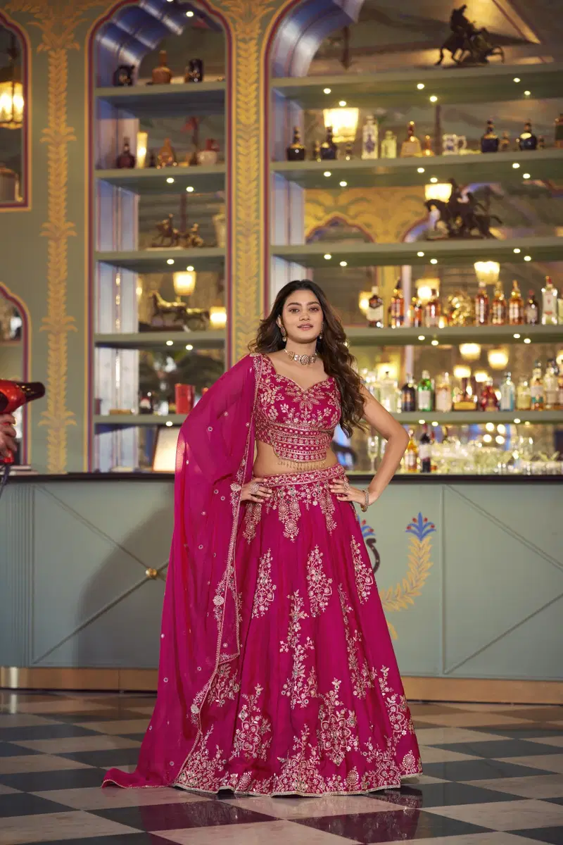 Nysa Thread Wedding Lehenga Set — view 4