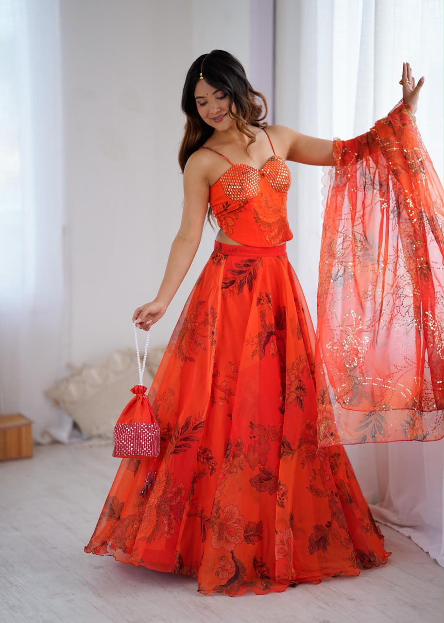 Digital Printed Lehenga Set — view 2
