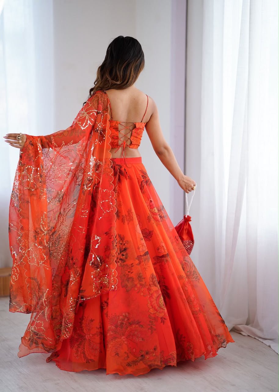 Digital Printed Lehenga Set — view 5