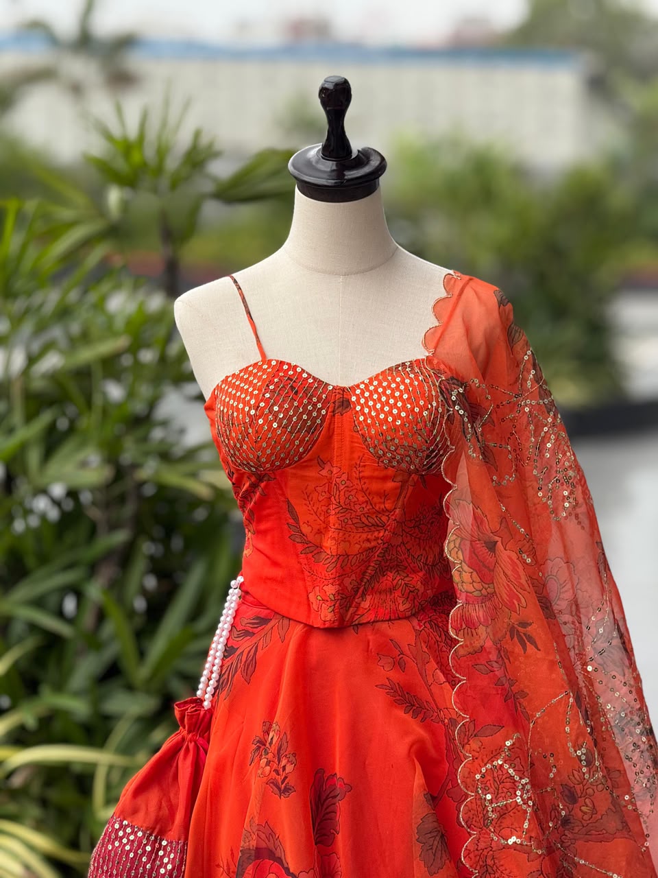 Digital Printed Lehenga Set — view 6