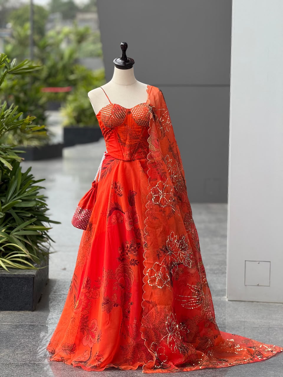 Digital Printed Lehenga Set — view 8