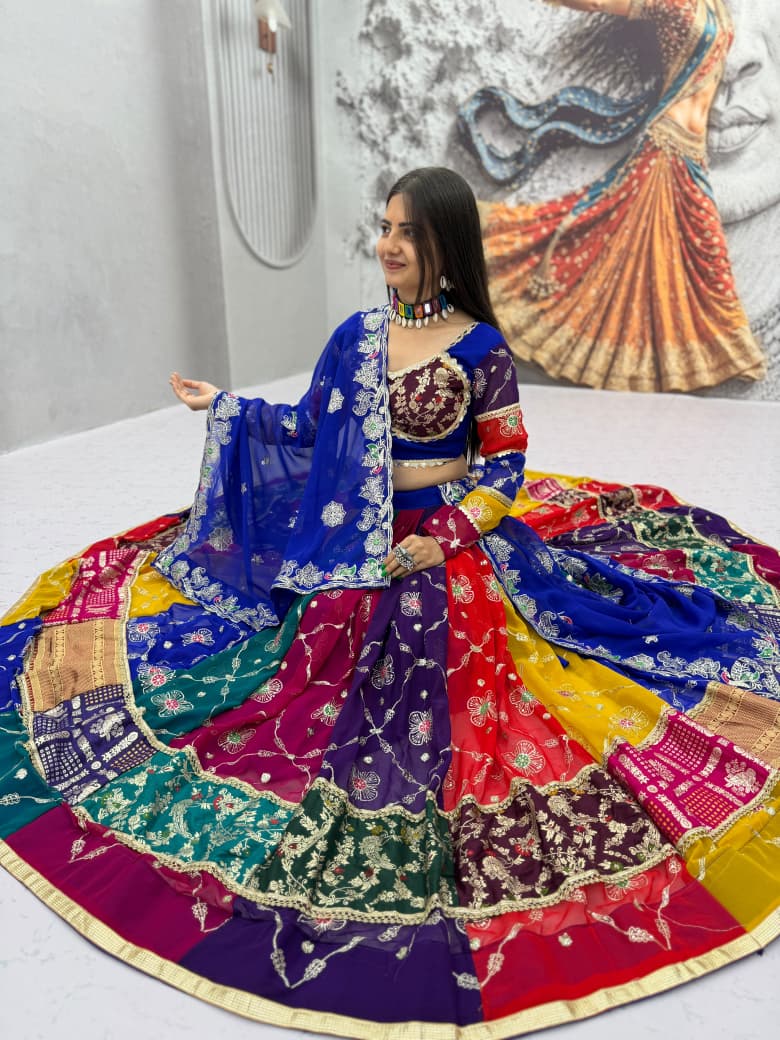 Faux Sequin Lehenga Set — view 2