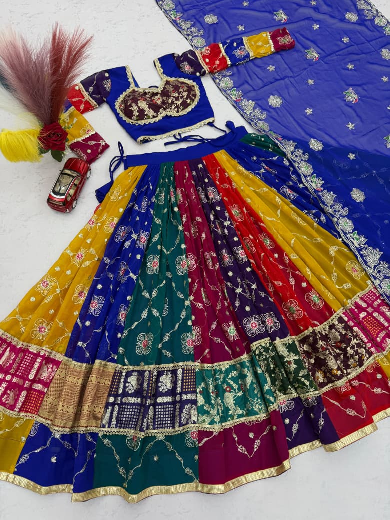 Faux Sequin Lehenga Set — view 10