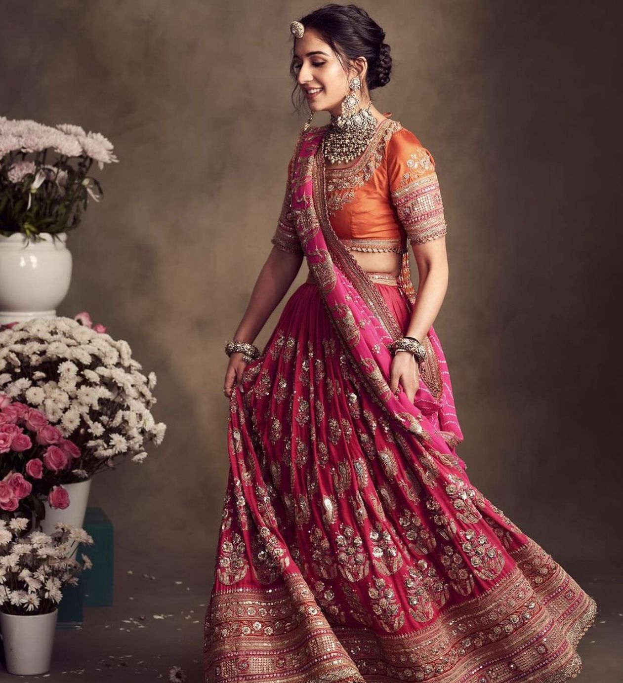 Jalpari Sequin Wedding Lehenga Set — view 1
