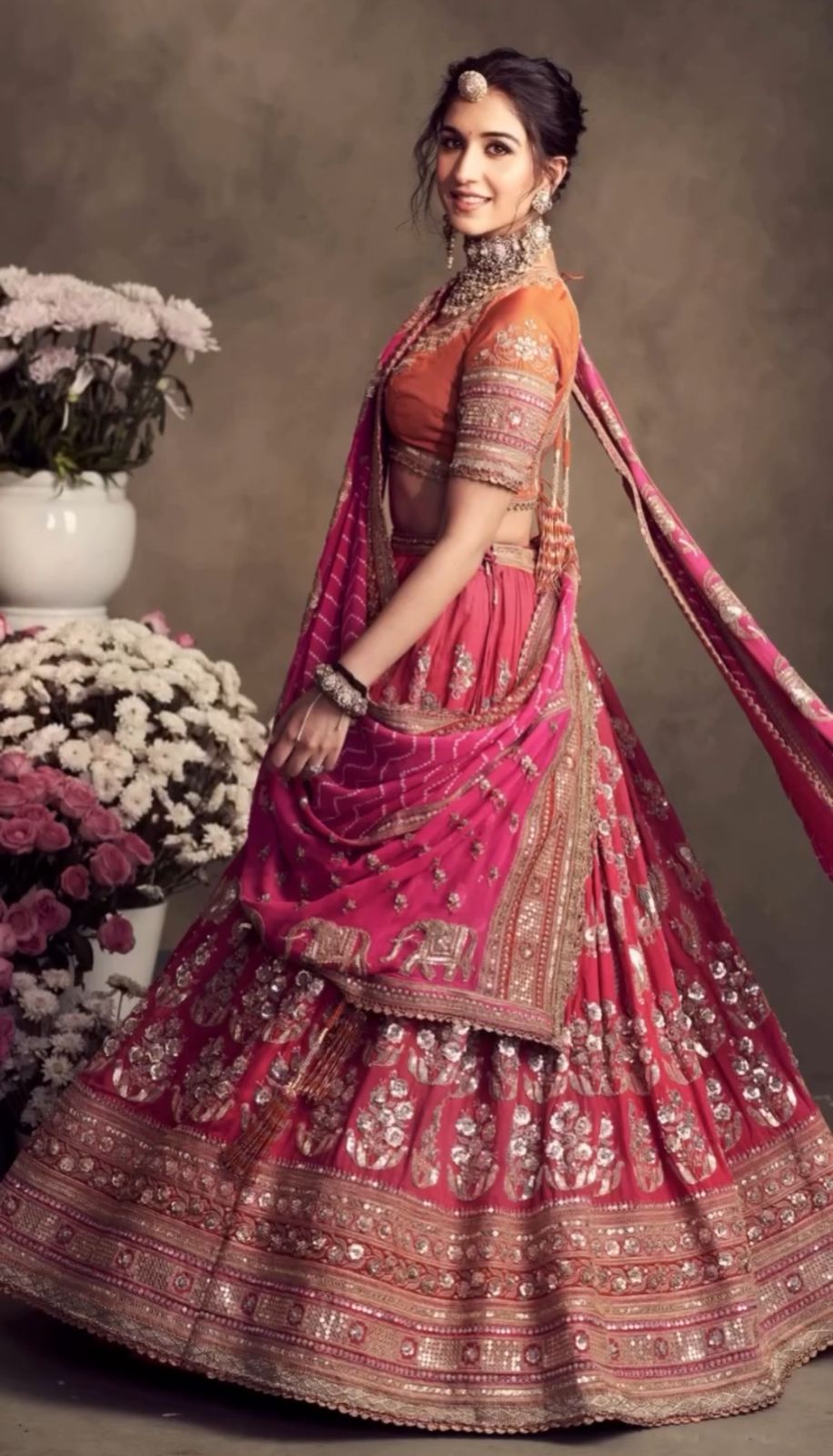 Jalpari Sequin Wedding Lehenga Set — view 5