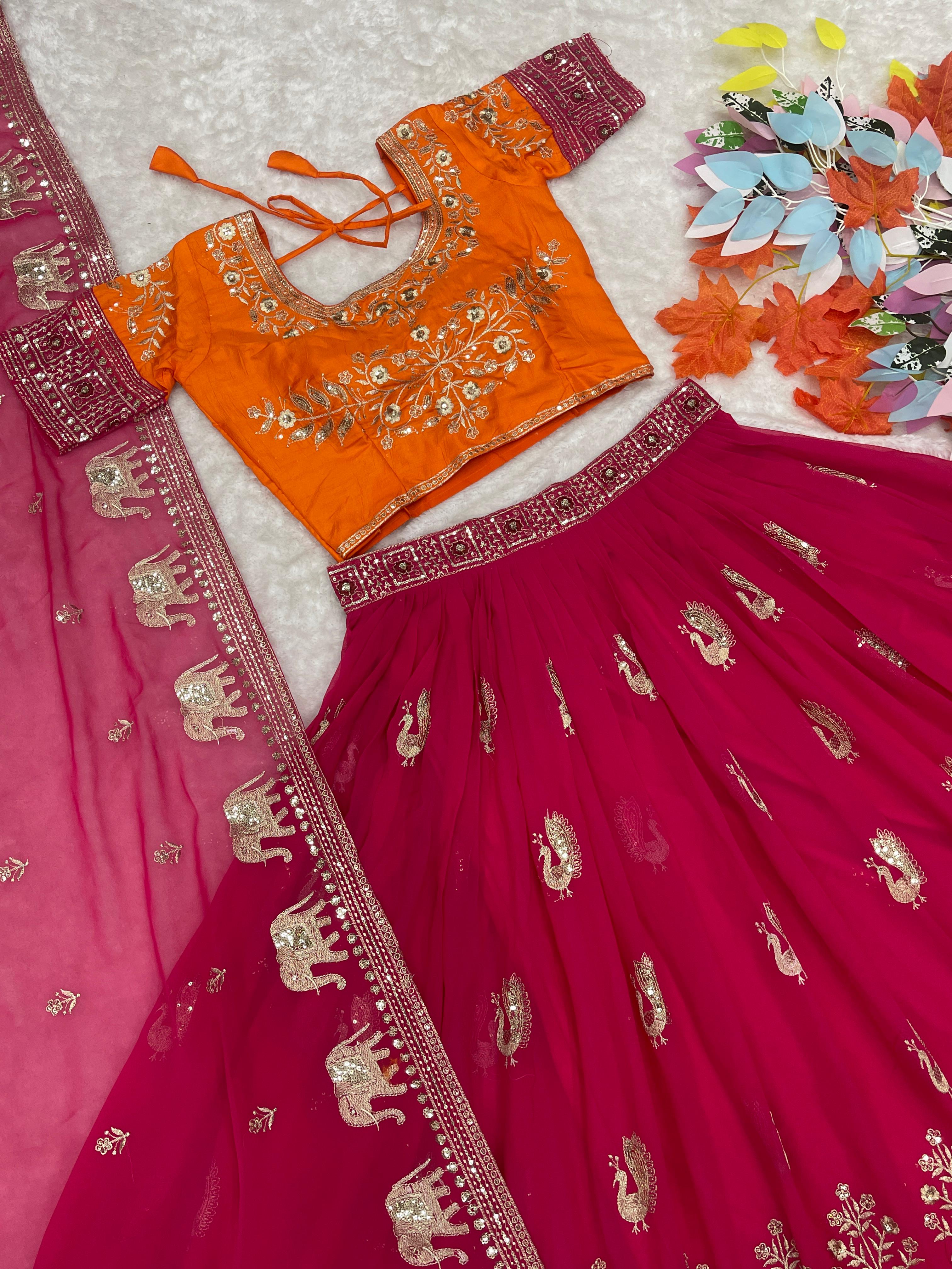 Jalpari Sequin Wedding Lehenga Set — view 7