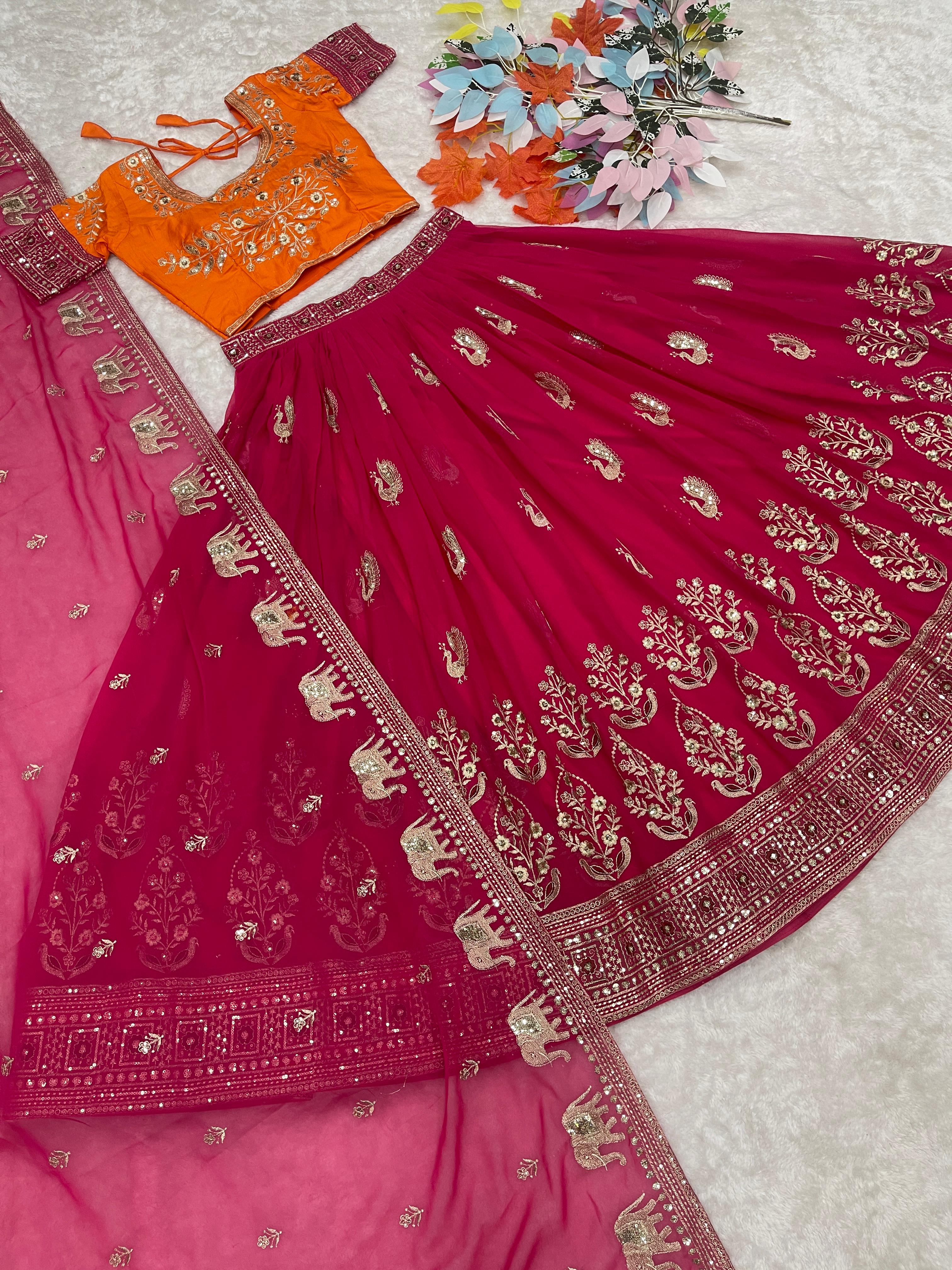 Jalpari Sequin Wedding Lehenga Set — view 8