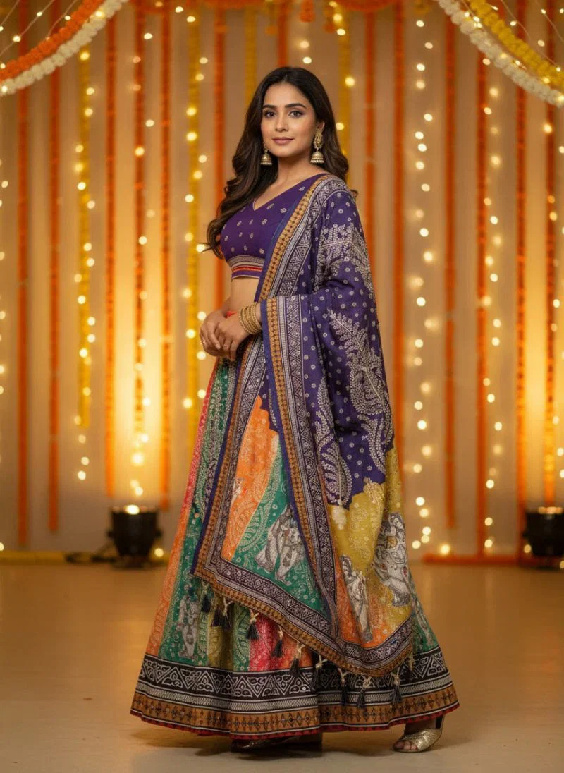 Radha Printed Lehenga Set — view 2