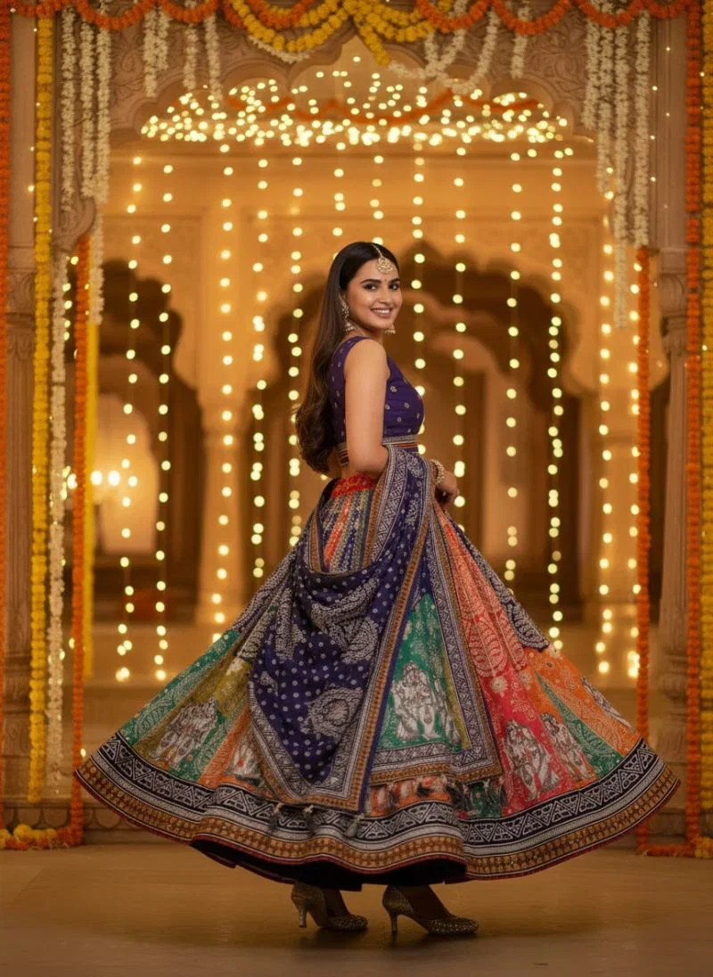 Radha Printed Lehenga Set — view 3