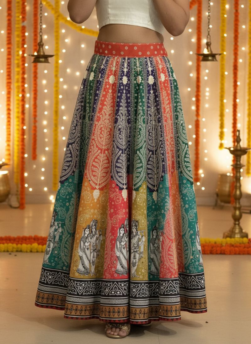 Radha Printed Lehenga Set — view 7