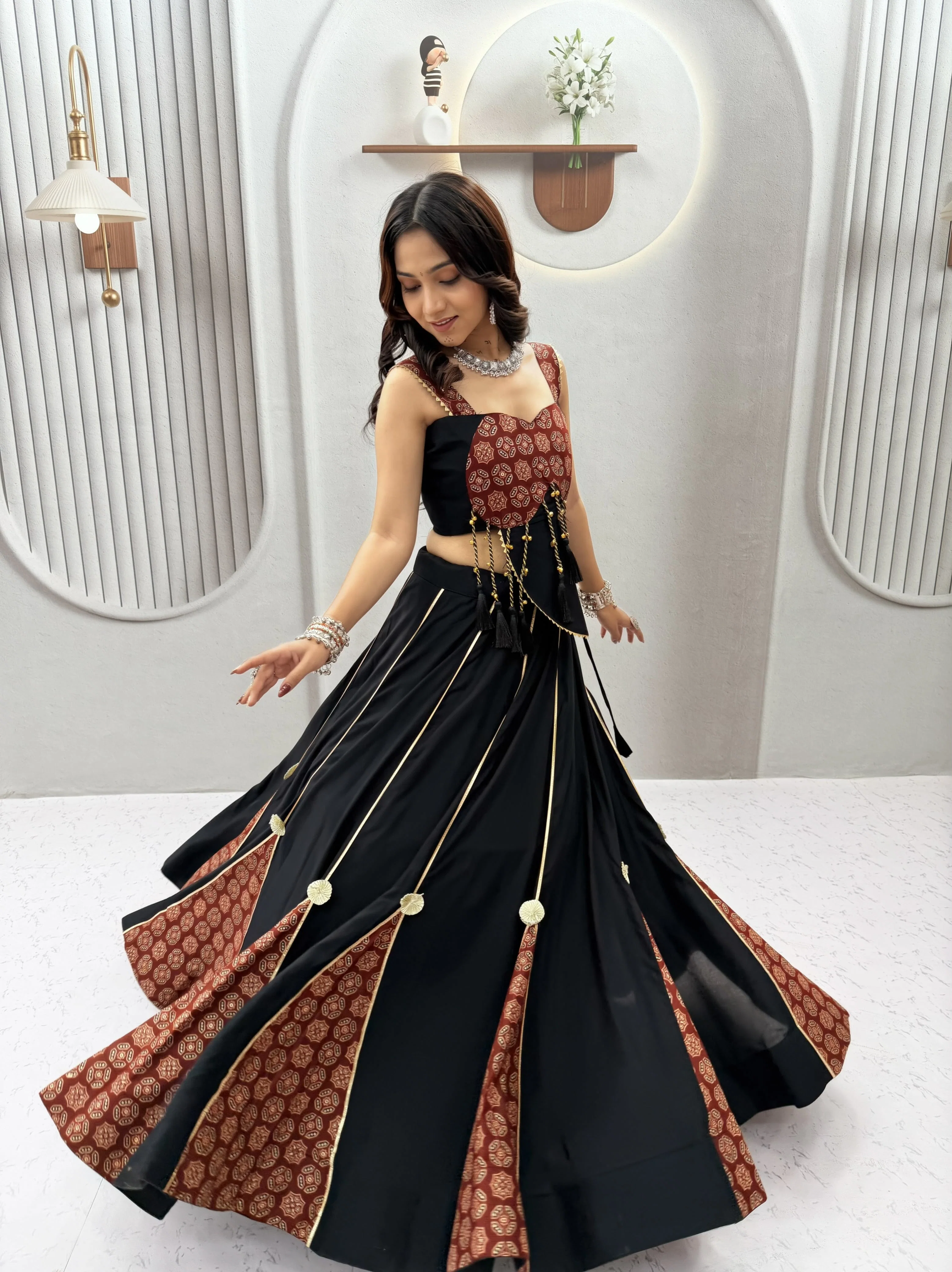 Ajrakh Printed Lehenga Set — view 1