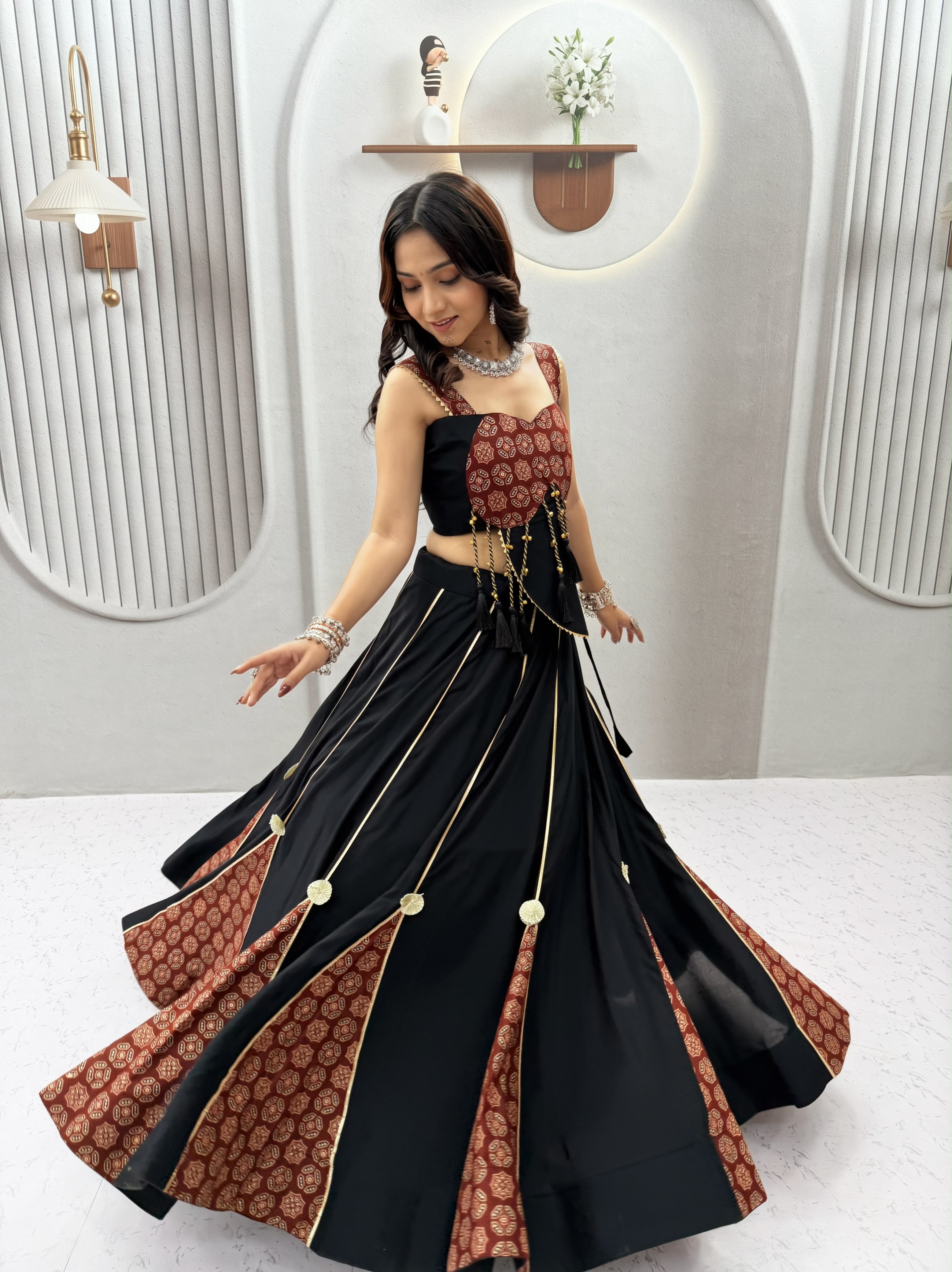 Ajrakh Printed Lehenga Set — view 5