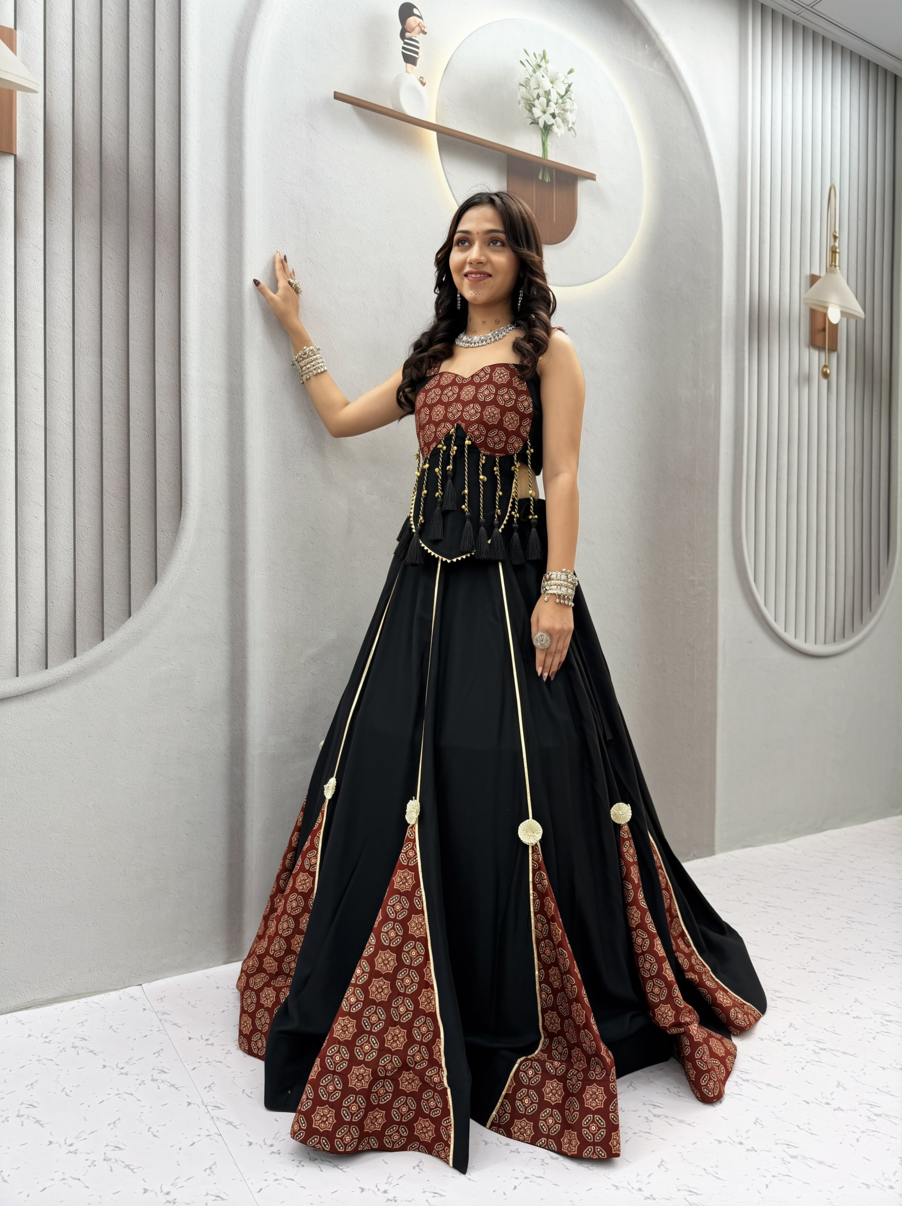 Ajrakh Printed Lehenga Set — view 6