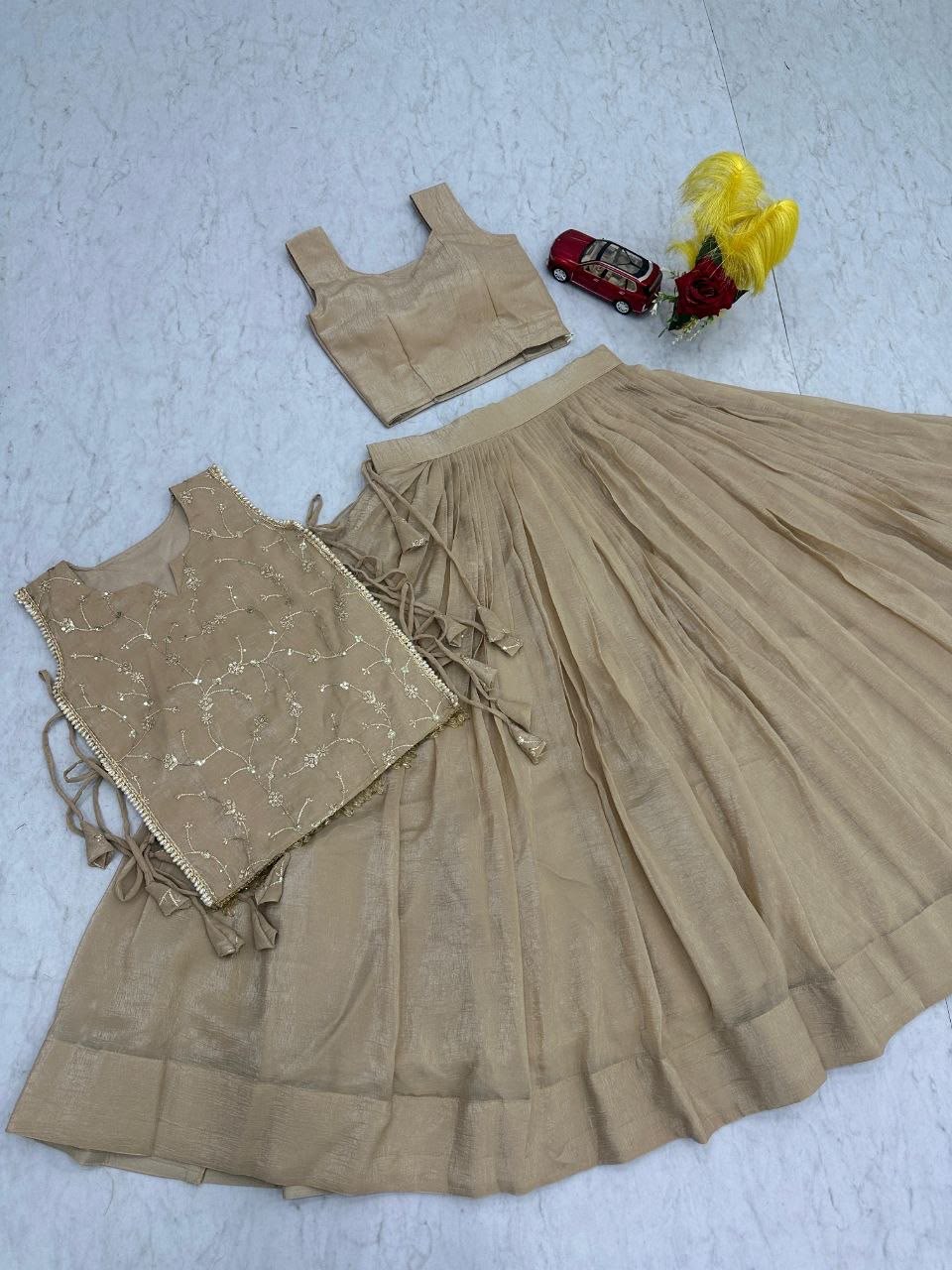 Festival Thread Lehenga Set — view 5