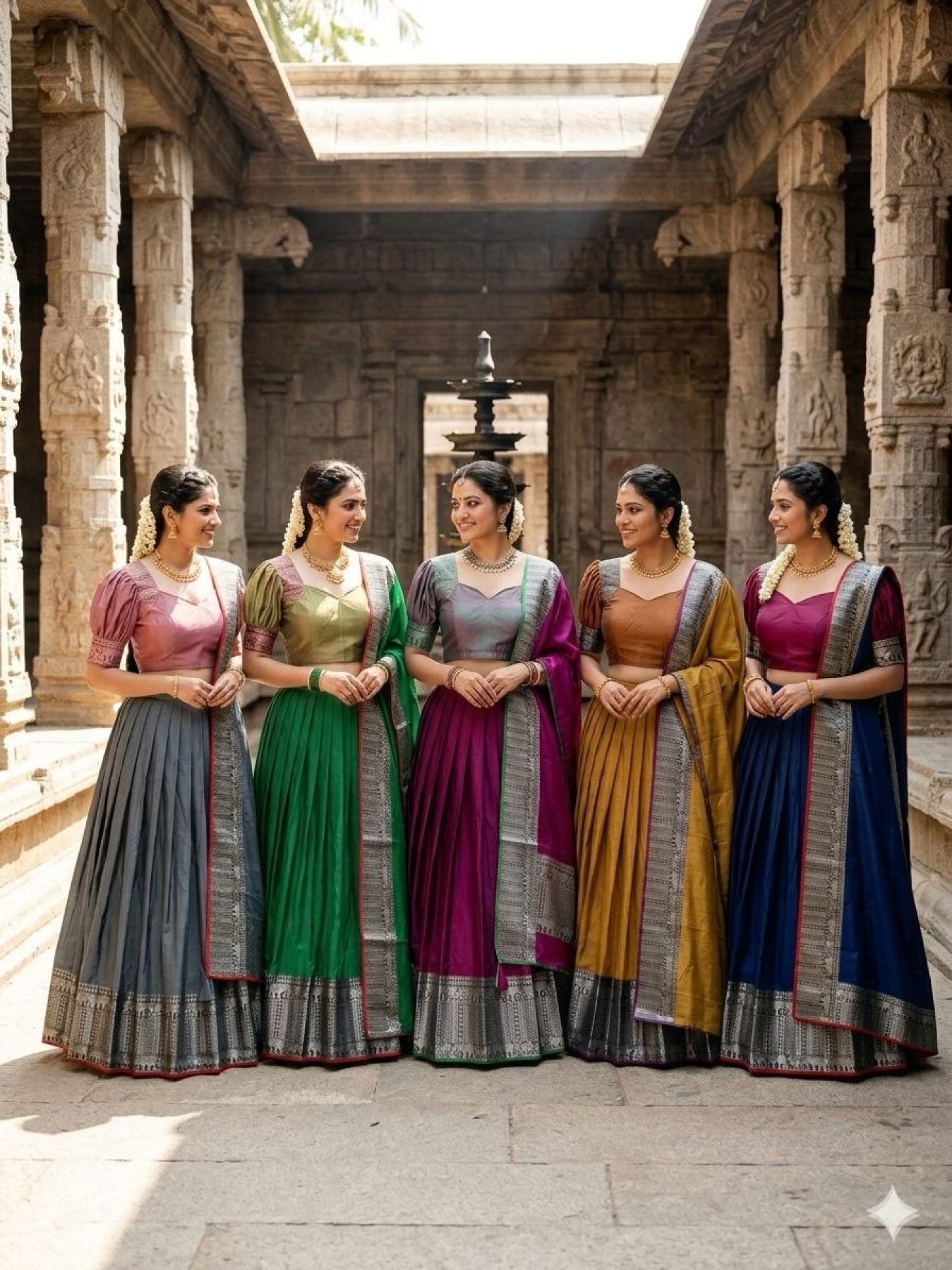 Gray Thread Wedding Lehenga Set — view 2