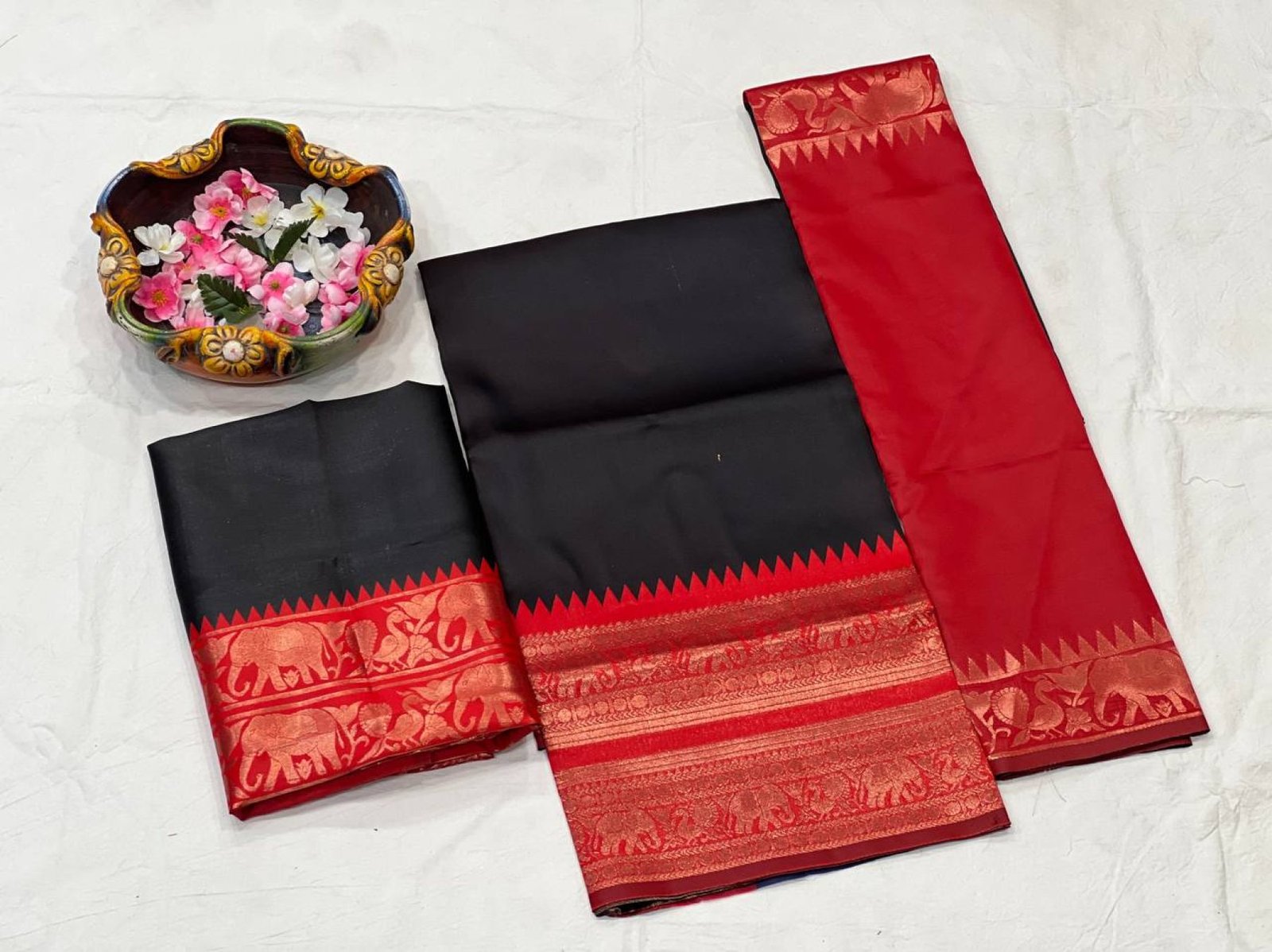Black Zari Wedding Lehenga Set — view 15