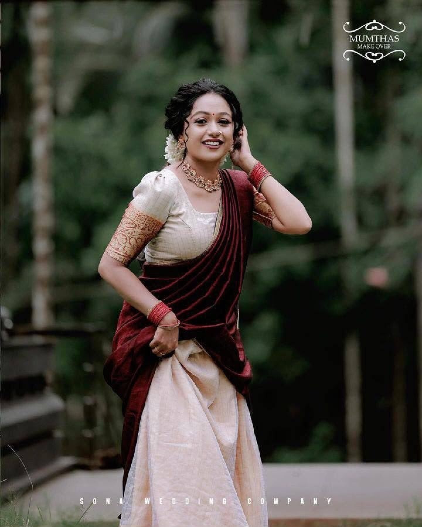 Cream Stated Thread Lehenga Set — view 11