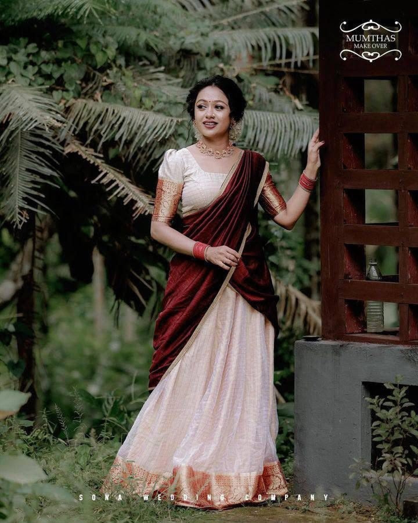 Cream Stated Thread Lehenga Set — view 13