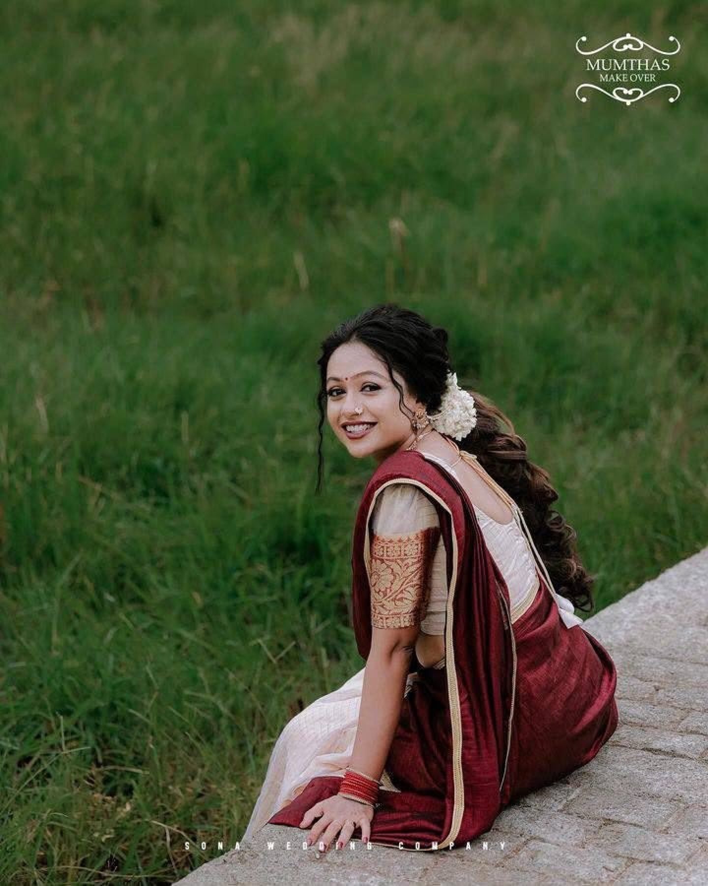 Cream Stated Thread Lehenga Set — view 3