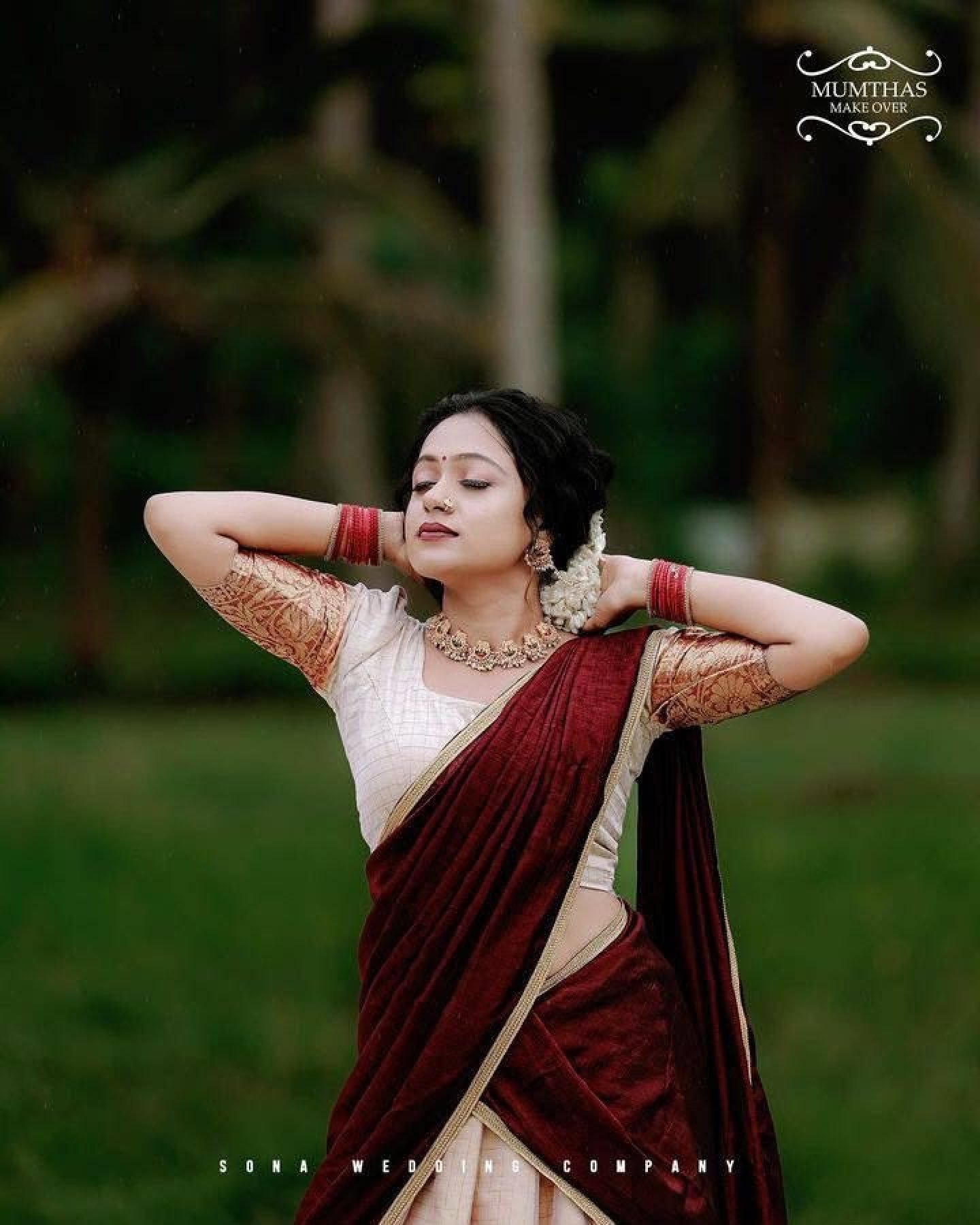 Cream Stated Thread Lehenga Set — view 4