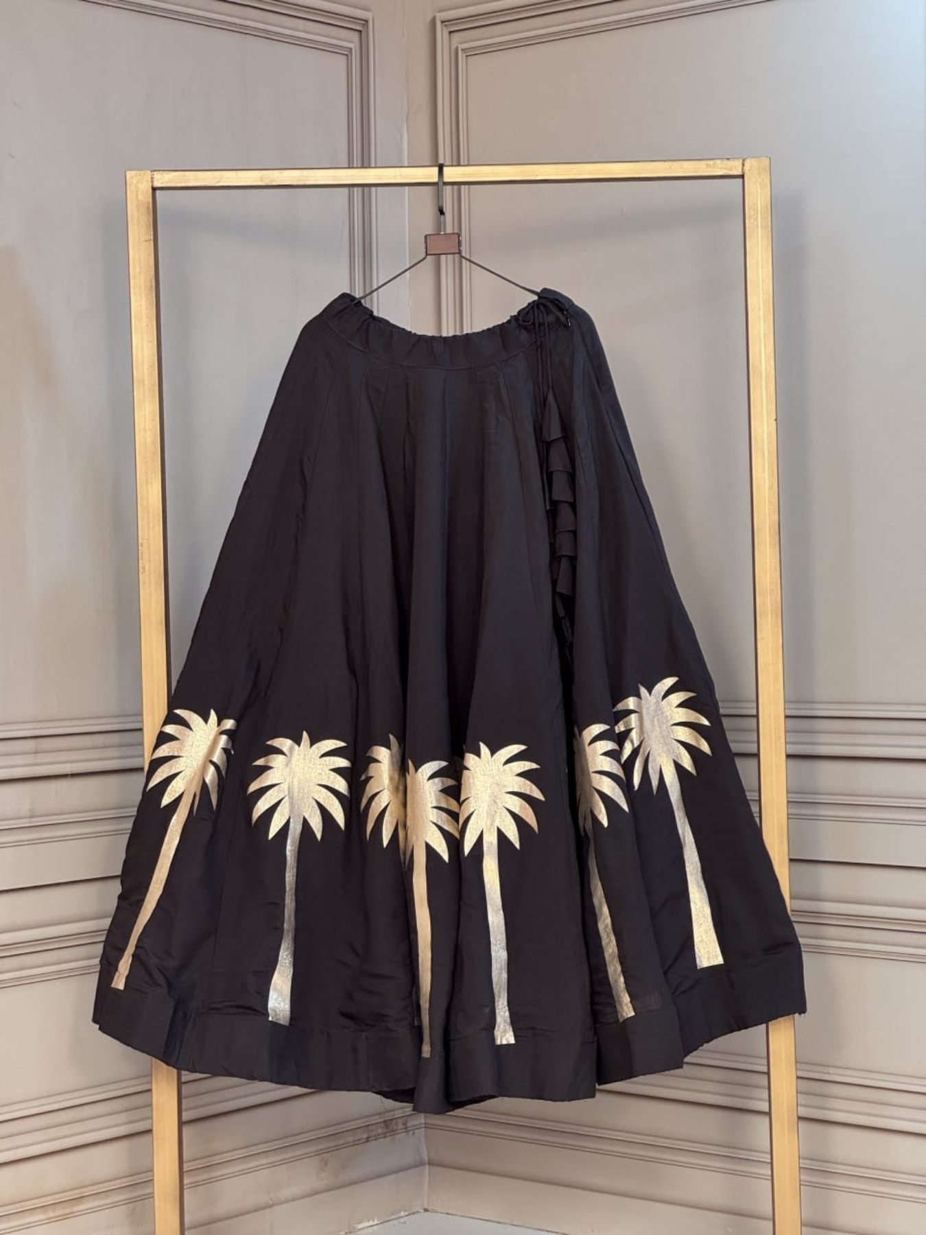 Black Coconut Gota Lehenga — view 1
