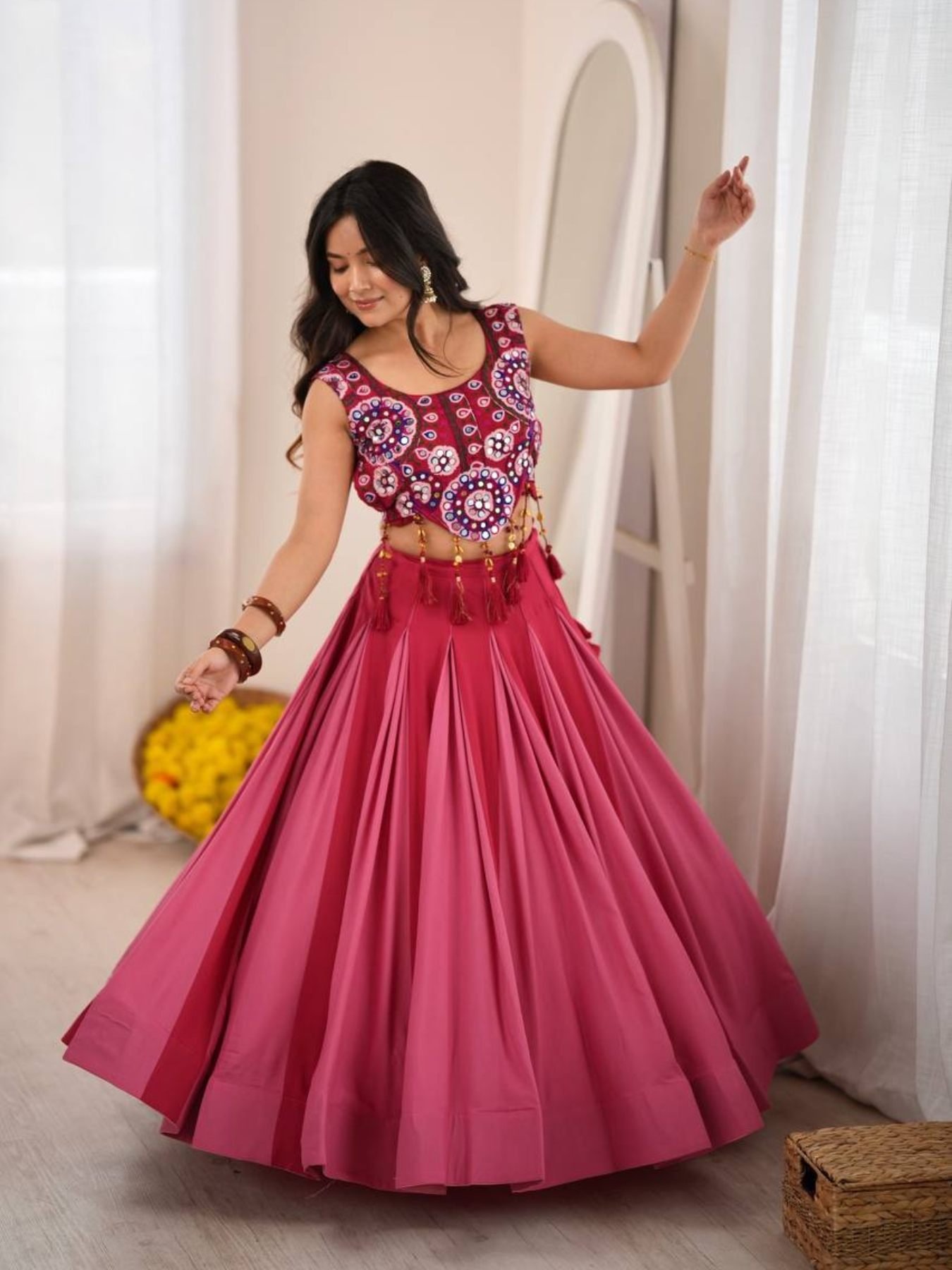 Pink Thread Lehenga — view 1