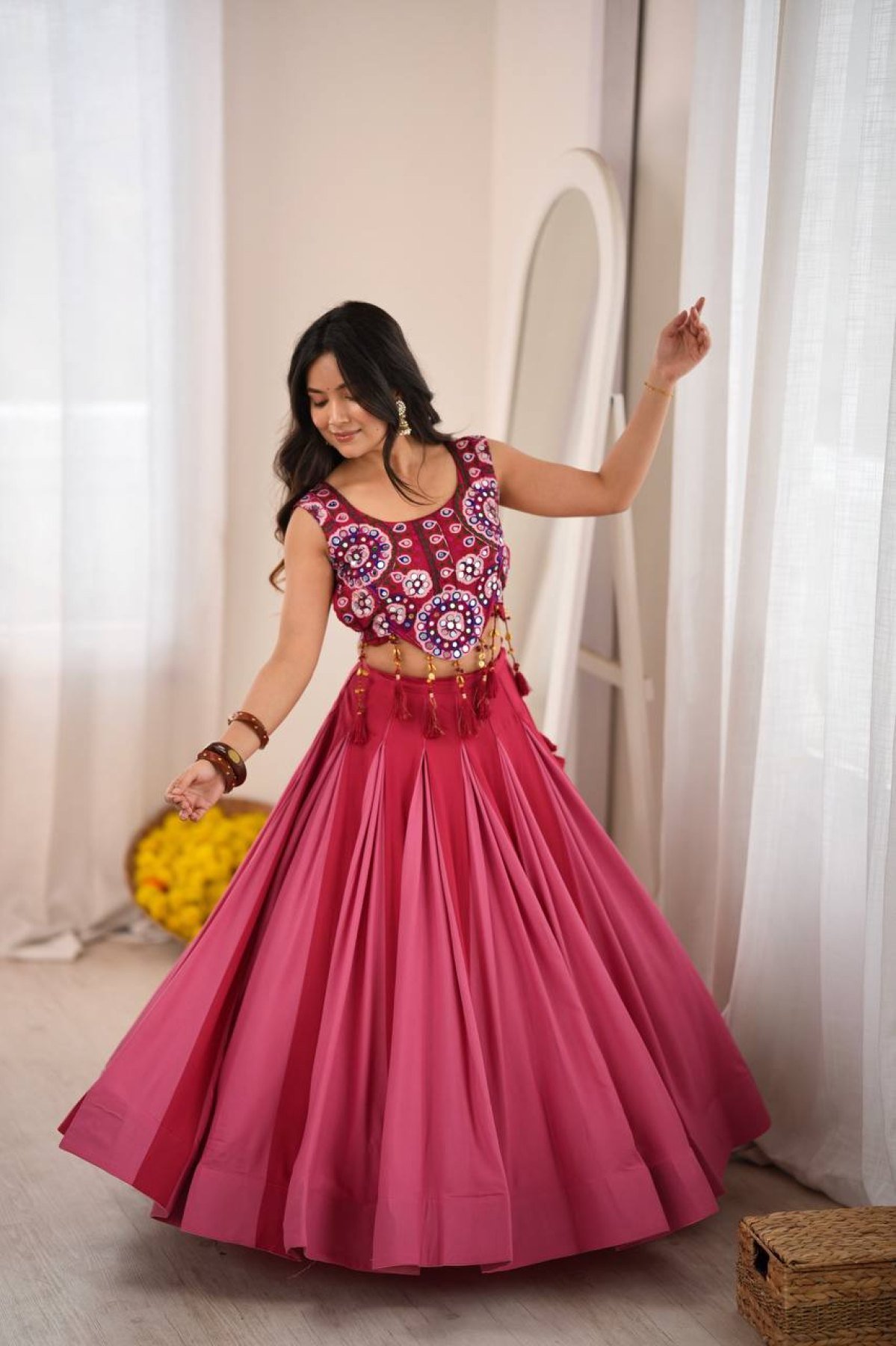 Pink Thread Lehenga — view 3