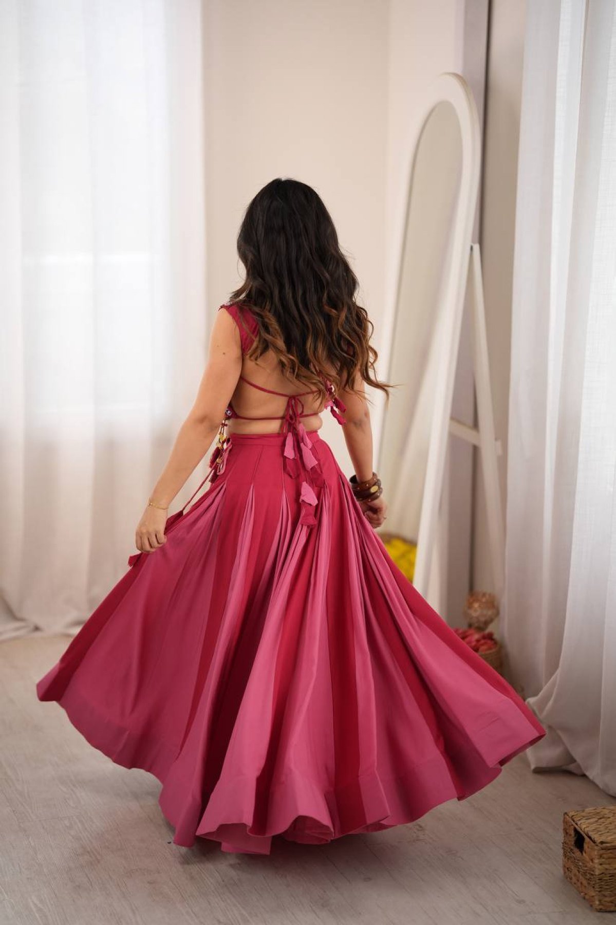 Pink Thread Lehenga — view 4