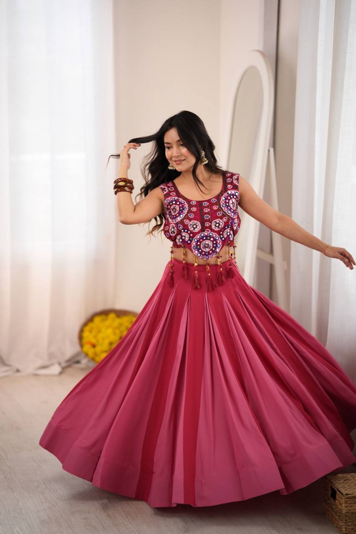 Pink Thread Lehenga — view 5